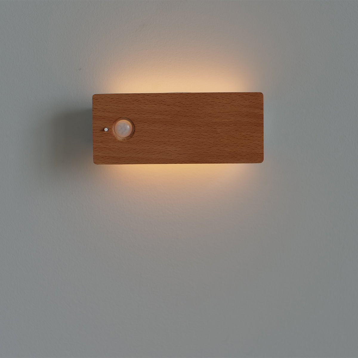 Rechargeable Motion Sensor Wooden Wall Night Light