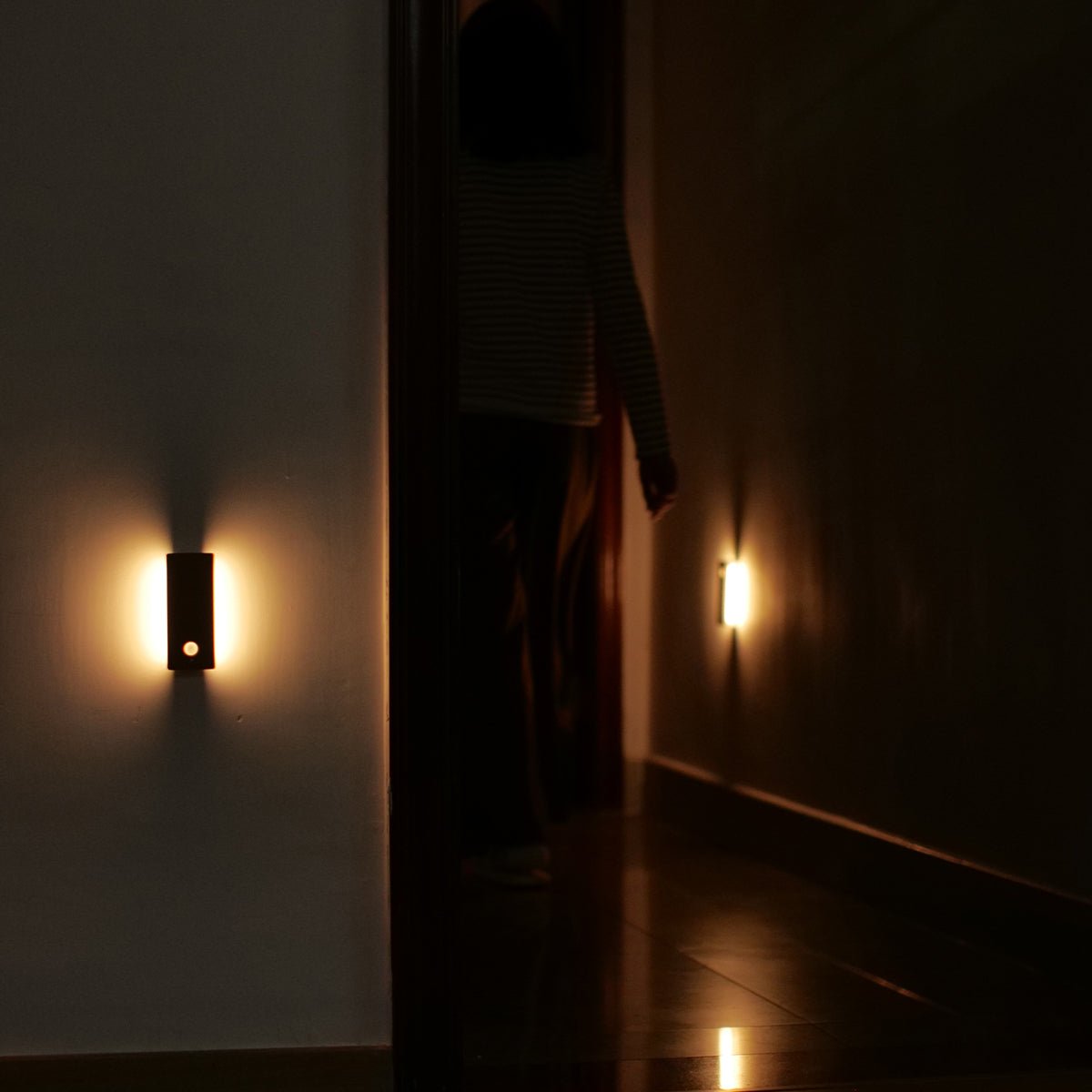 Rechargeable Motion Sensor Wooden Wall Night Light