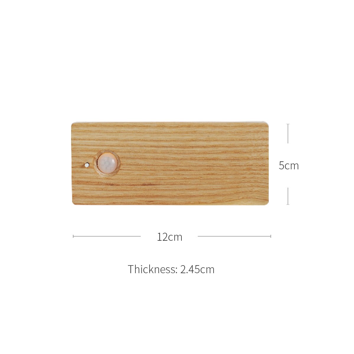 Rechargeable Motion Sensor Wooden Wall Night Light