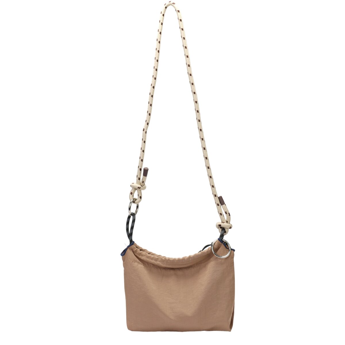 Recycled Nylon Mini Crossbody Bag with Cat Print & Braided Rope Strap – Ultra-Lightweight Casual Shoulder Bag