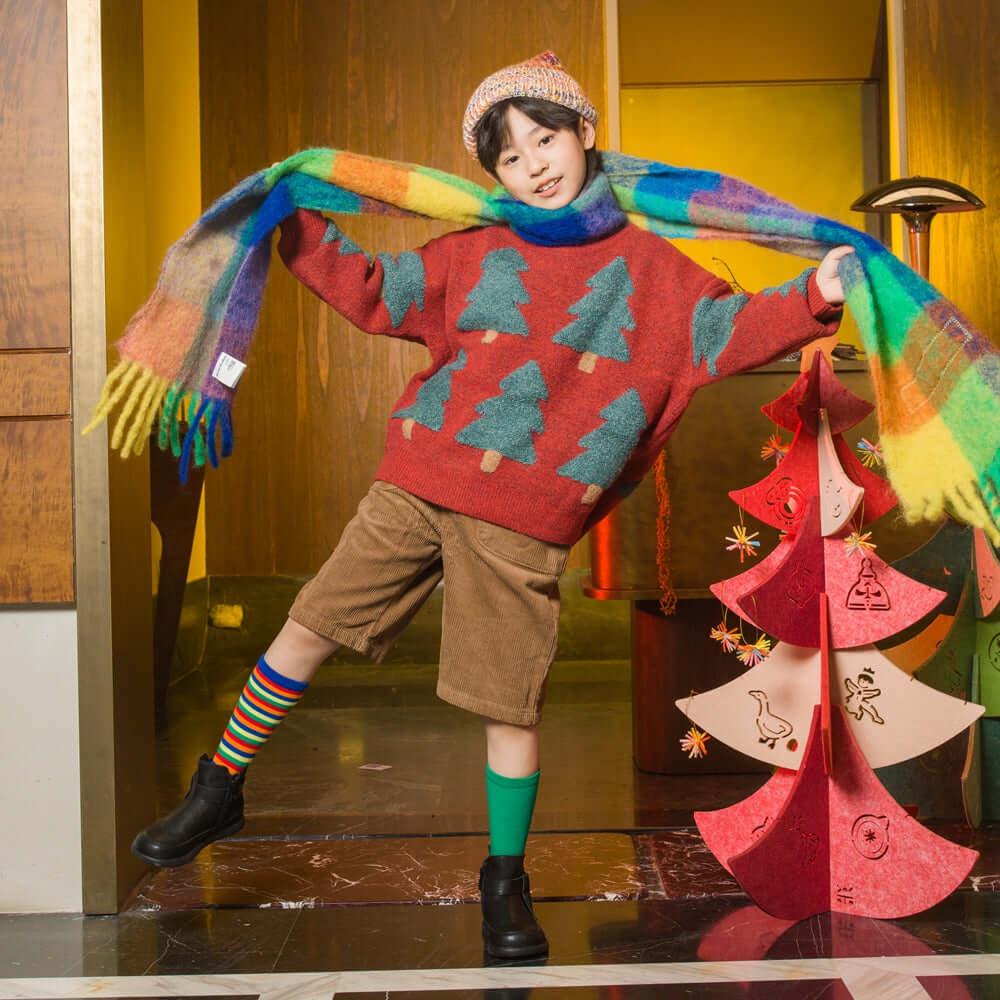 reese tassel non slip kids ankle boots all black 7