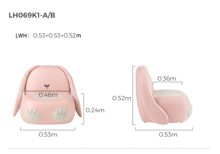 resting bunny kids sofa arm chair all 1