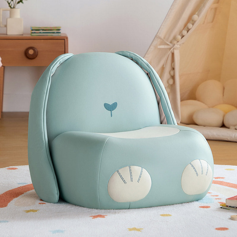resting bunny kids sofa arm chair blue 2