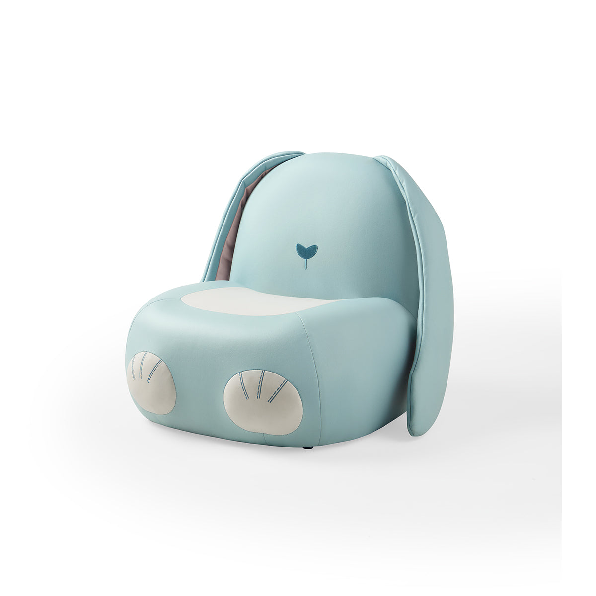 resting bunny kids sofa arm chair blue 4