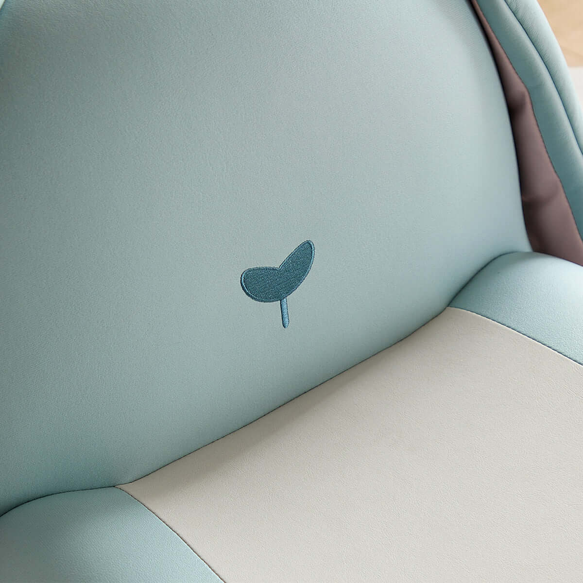 resting bunny kids sofa arm chair blue 5