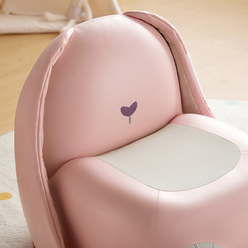 resting bunny kids sofa arm chair pink 3