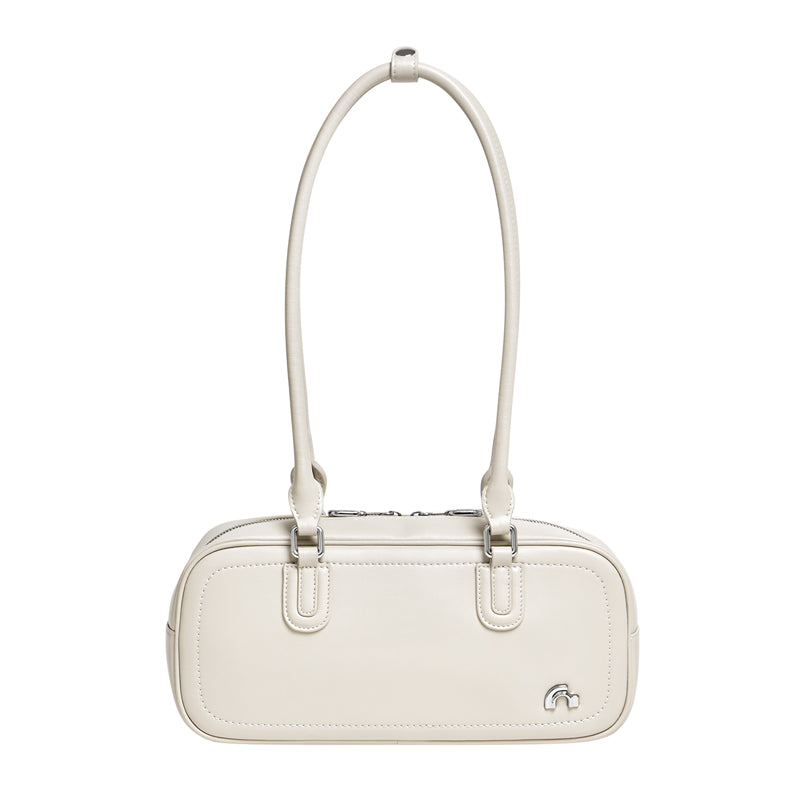 Retro Mini East West Calf Leather Bowling Shoulder Bag