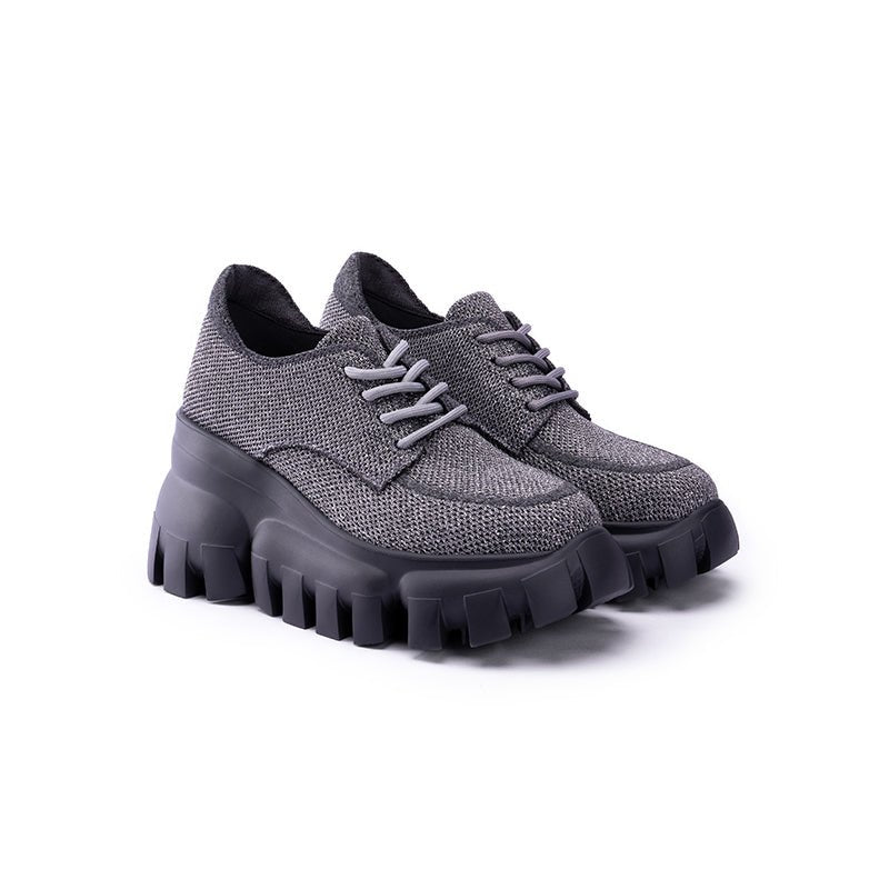 Retro Platform Breathable Chunky Lace Ups - 0cm