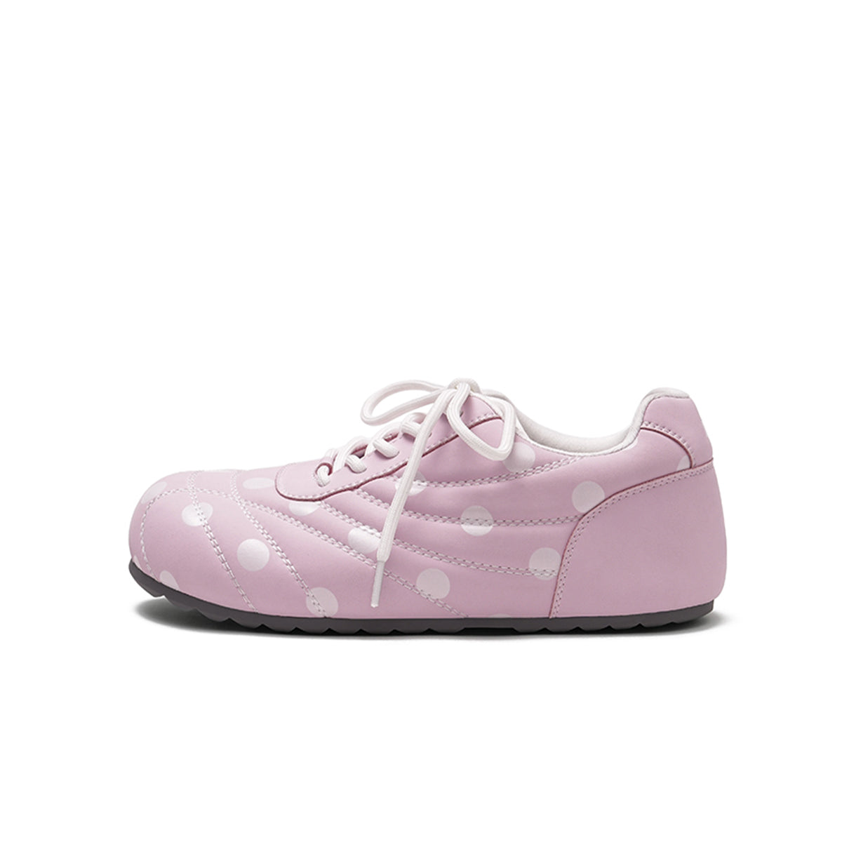 Retro Polka Dot Quilted Low Top Sneakers