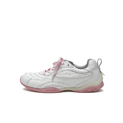 Retro Printed Panel Low Top Sneakers with Star Detail Sole