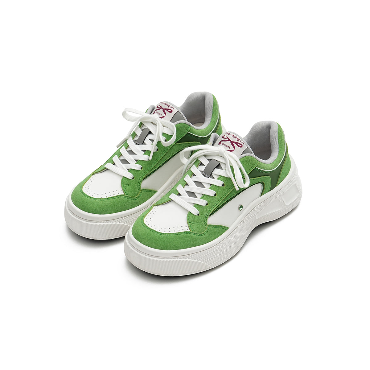 retro vintage sneakers all green 2