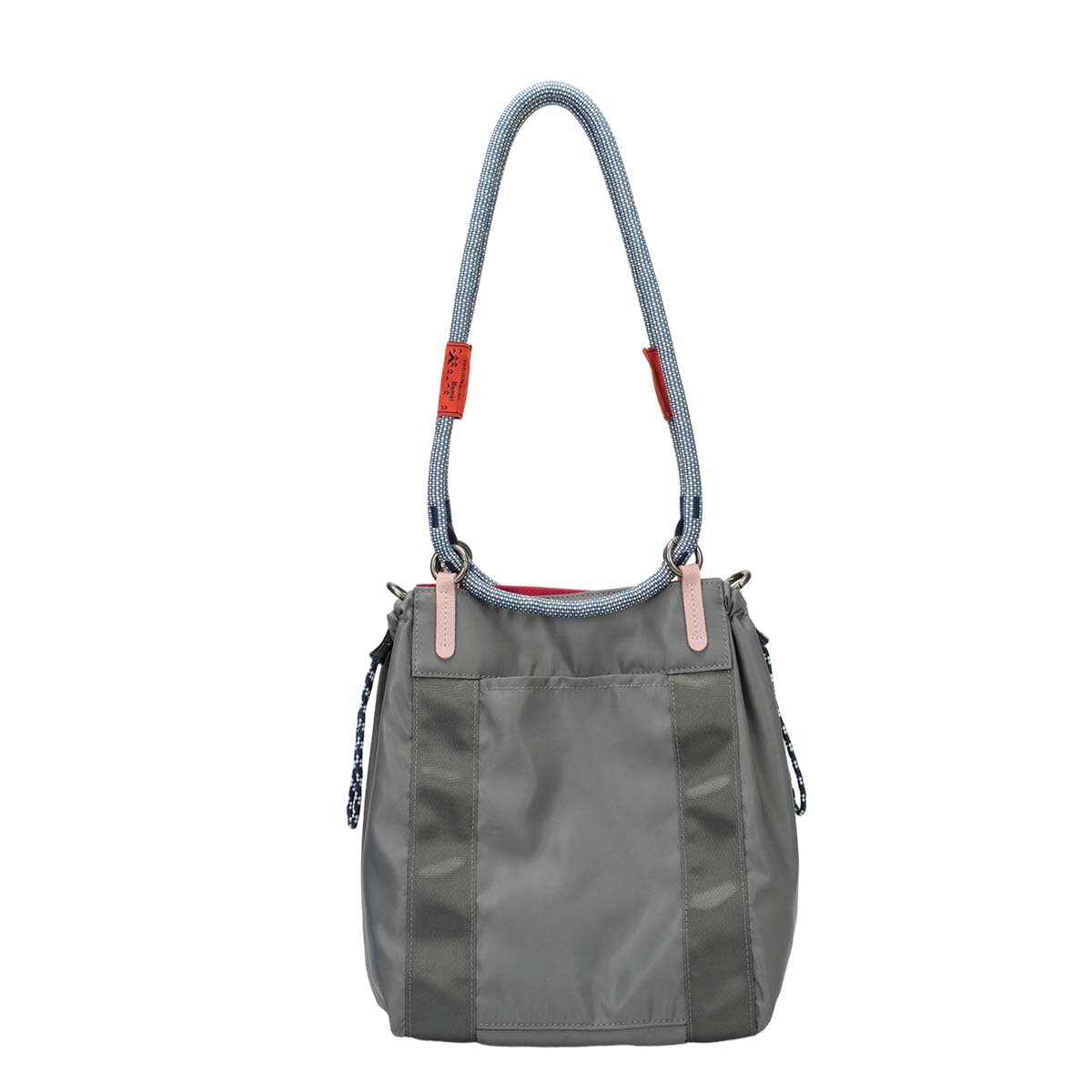 Reversible Dual-Color Ballistic Nylon Bucket Bag – 2-in-1 Convertible Crossbody Tote with Leather Accents