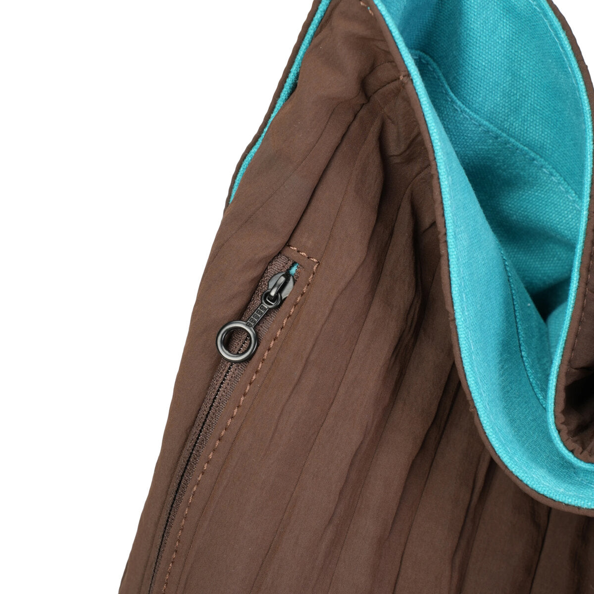 Reversible Pleated Laptop Tote Bag – Dual-Color Large Capacity Shoulder Bag