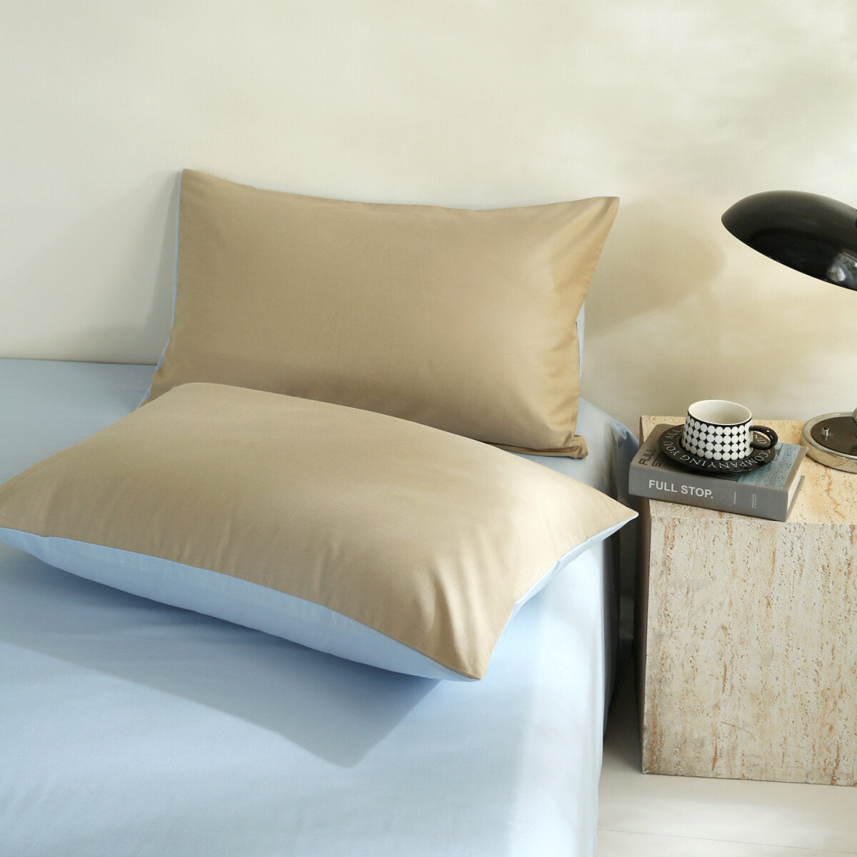 Reversible Pure Cotton Pillowcase Pair