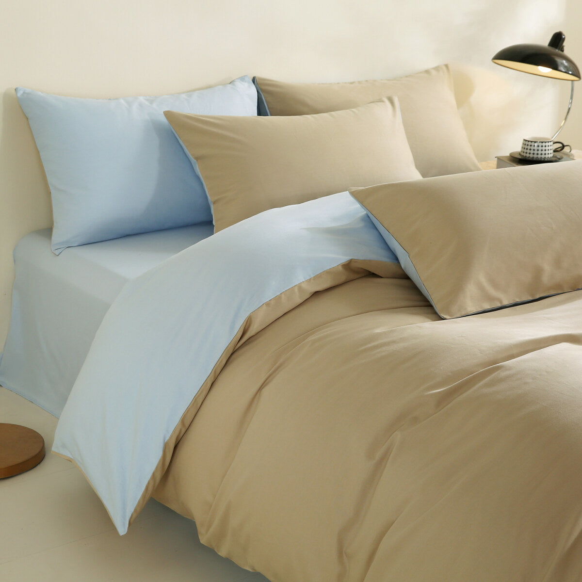 Reversible Pure Cotton Pillowcase Pair