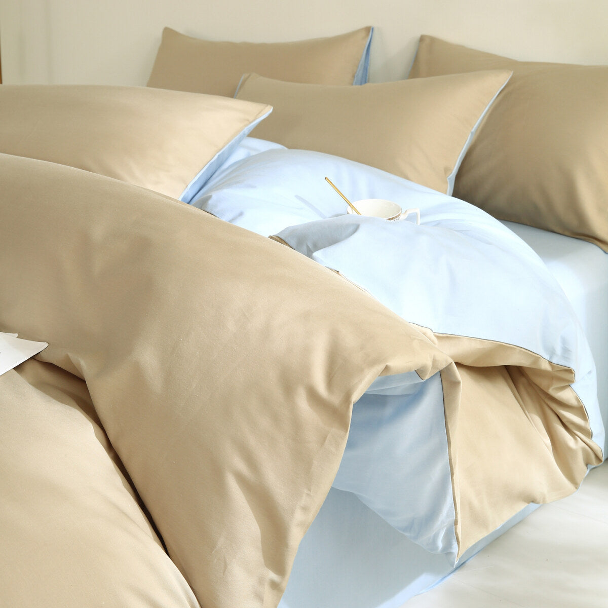 Reversible Pure Cotton Pillowcase Pair