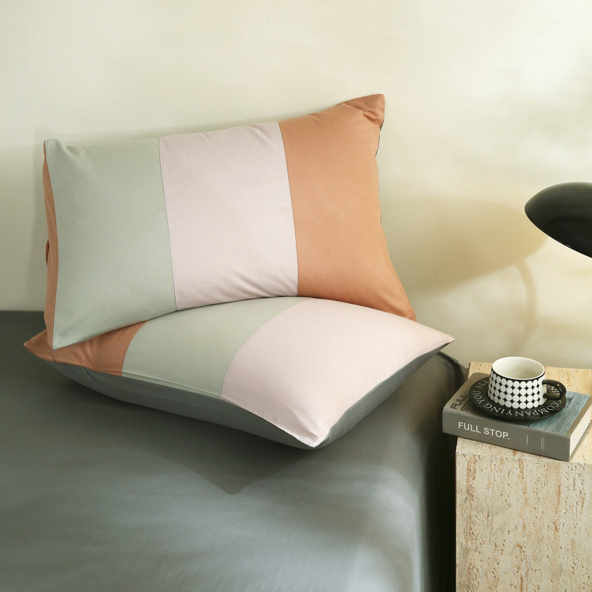 Reversible Pure Cotton Pillowcase Pair