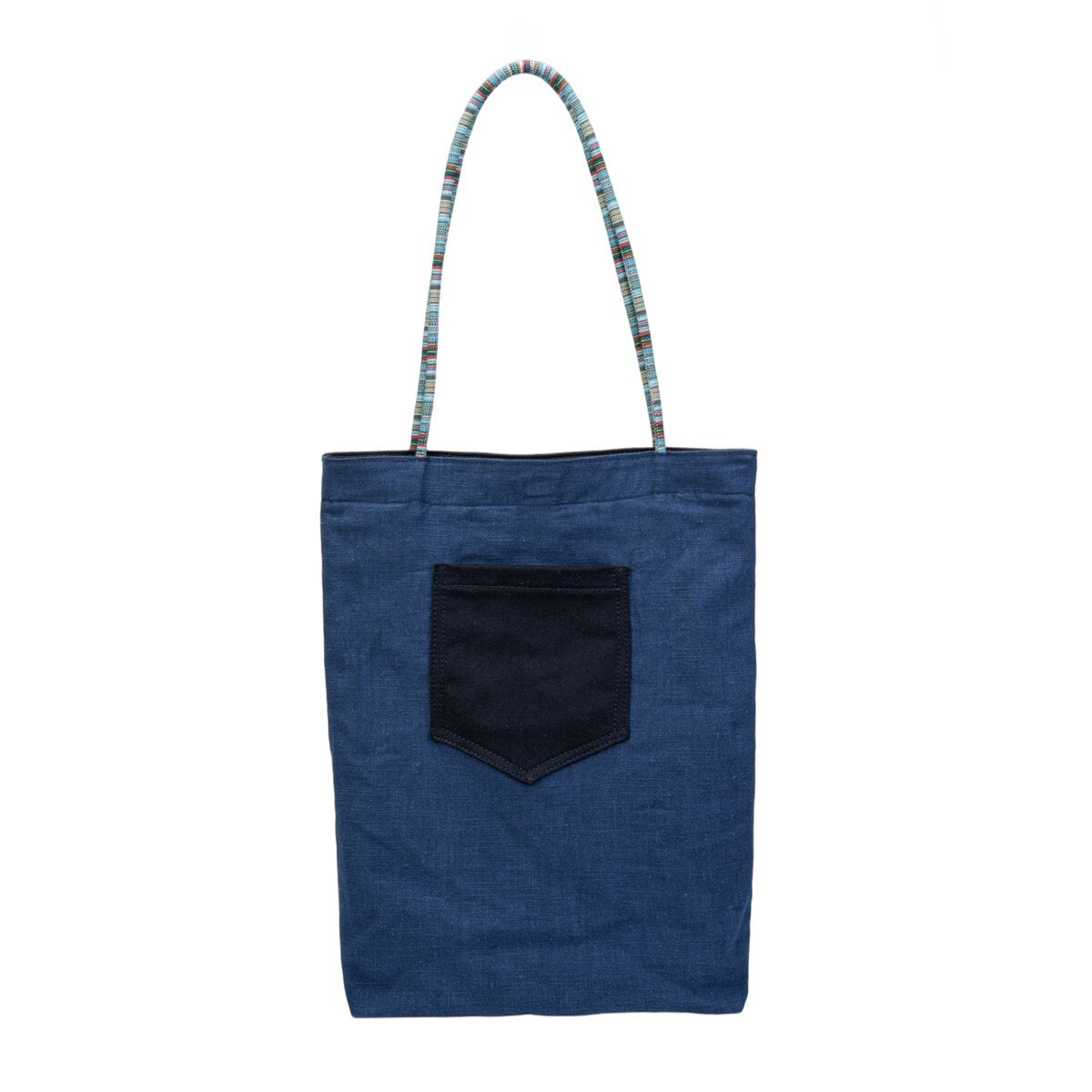 Reversible Ramie Linen Tote Bag – Ultra-Light 2-in-1 Dual-Color Shoulder Bag with Woven Strap