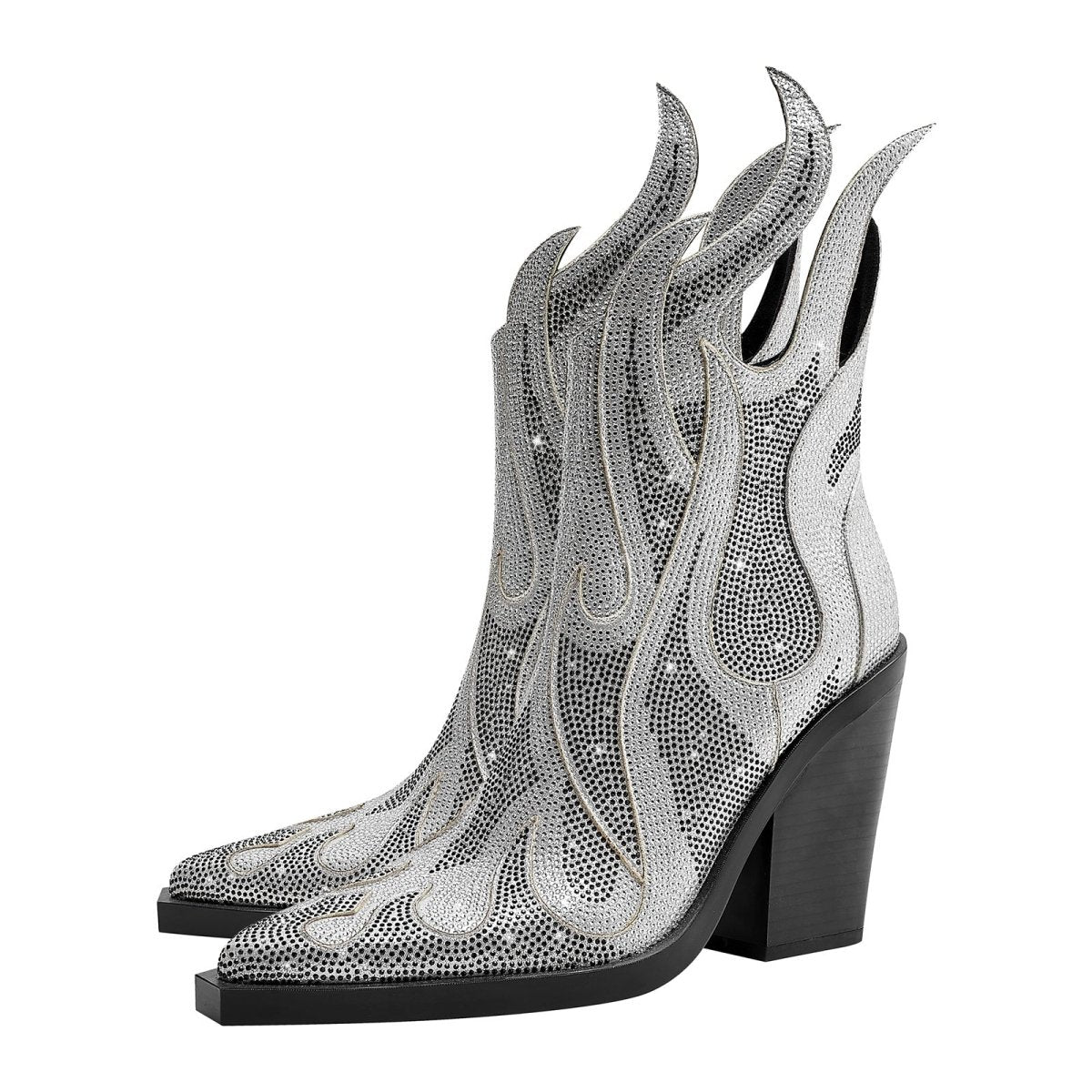 rhinestone - flame - block - heel - boots_all_silver_3.jpg