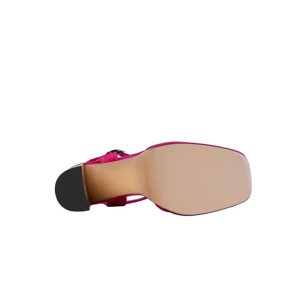 Rhinestone Jeweled Chunky Platform Ankle Strap Sandals