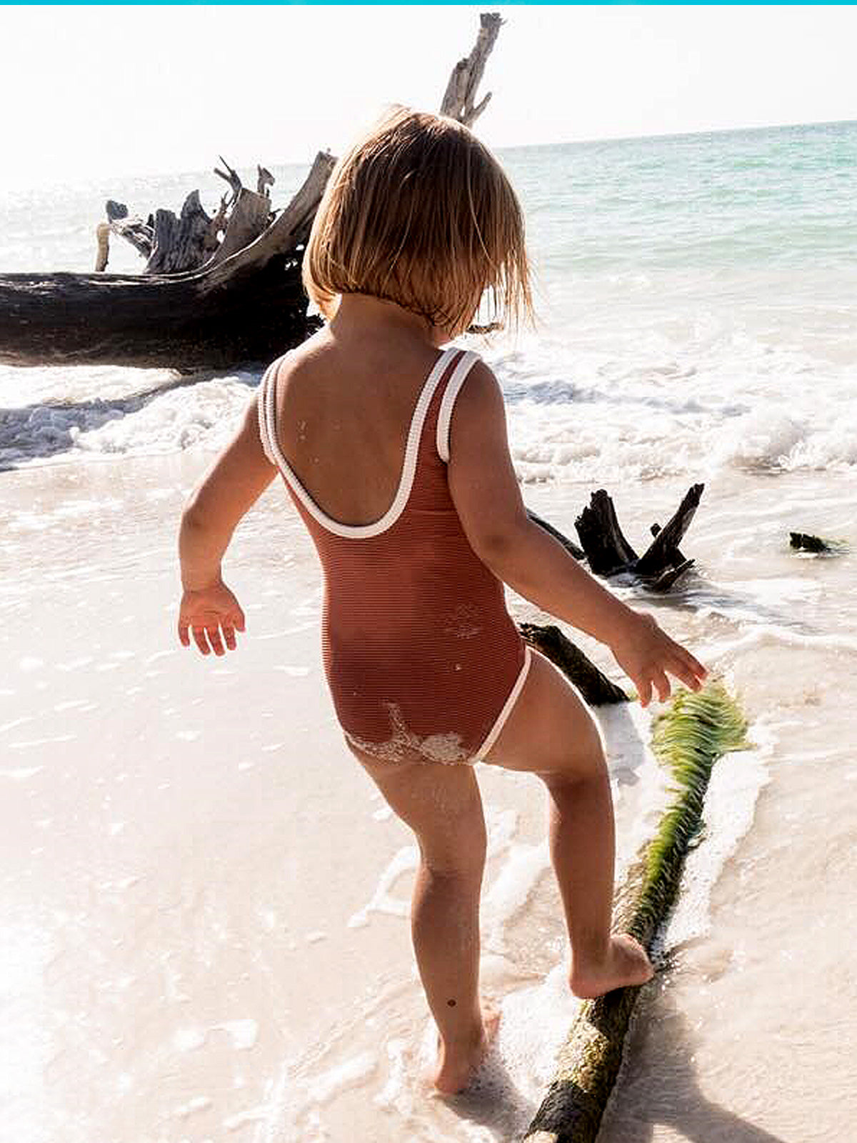 childrens swimsuit balneaire Color Series Ribbed One-piece Swimsuit for Girls | Kids Bikini Swimwear – 0cm