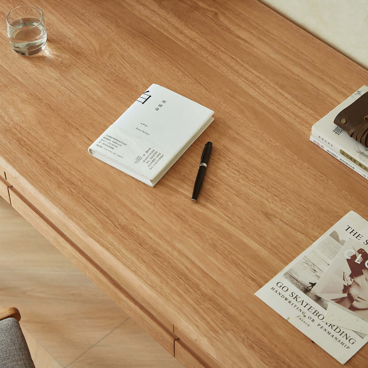 ridge organic study table 1.2m natural 3