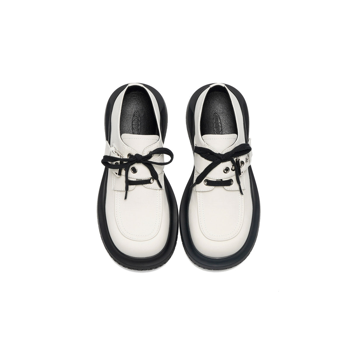 roca chunky sole lace ups all white 2