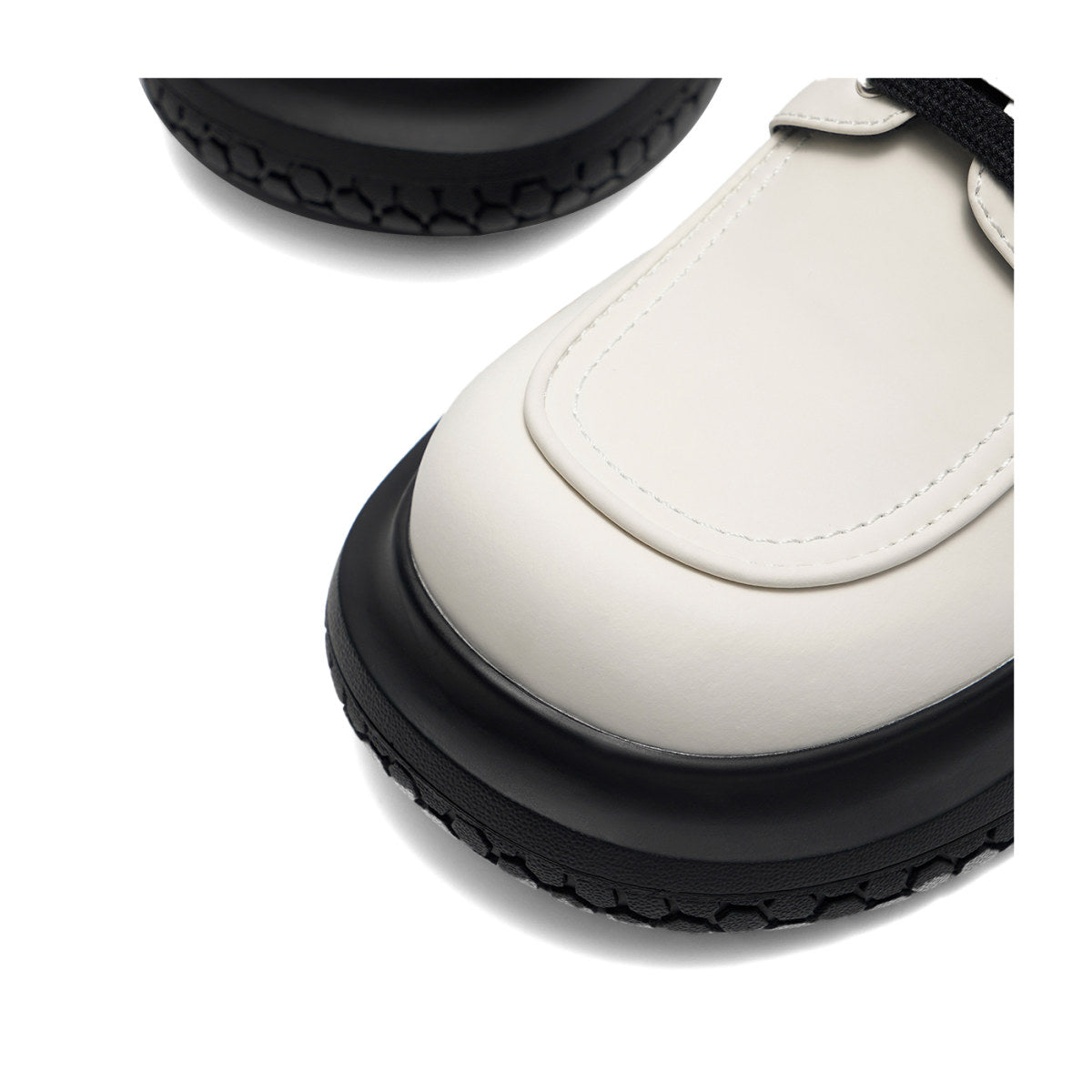 roca chunky sole lace ups all white 3