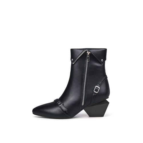 rocking side zip black boots all black 1
