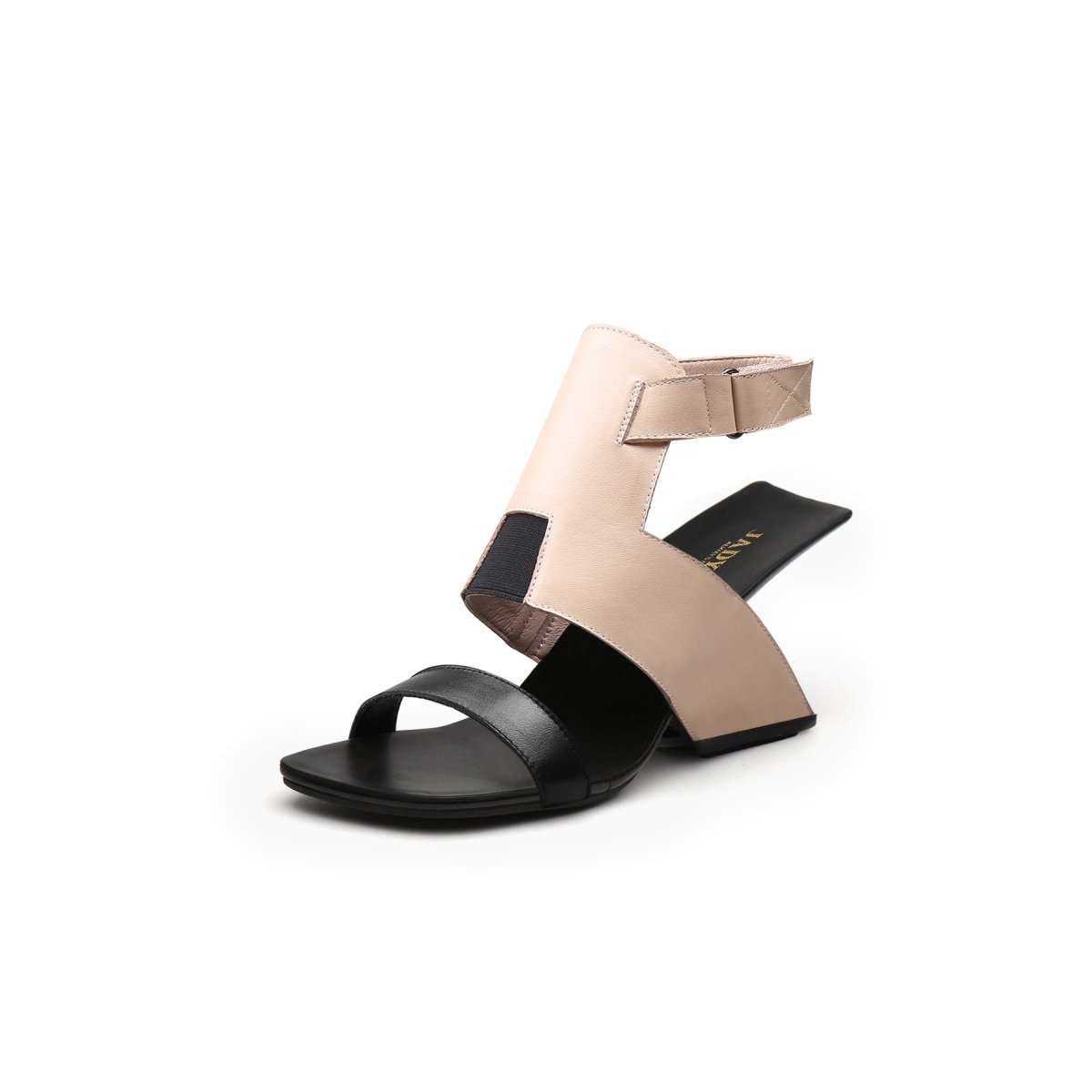 roman ankle strap leather sandals all apricot 2