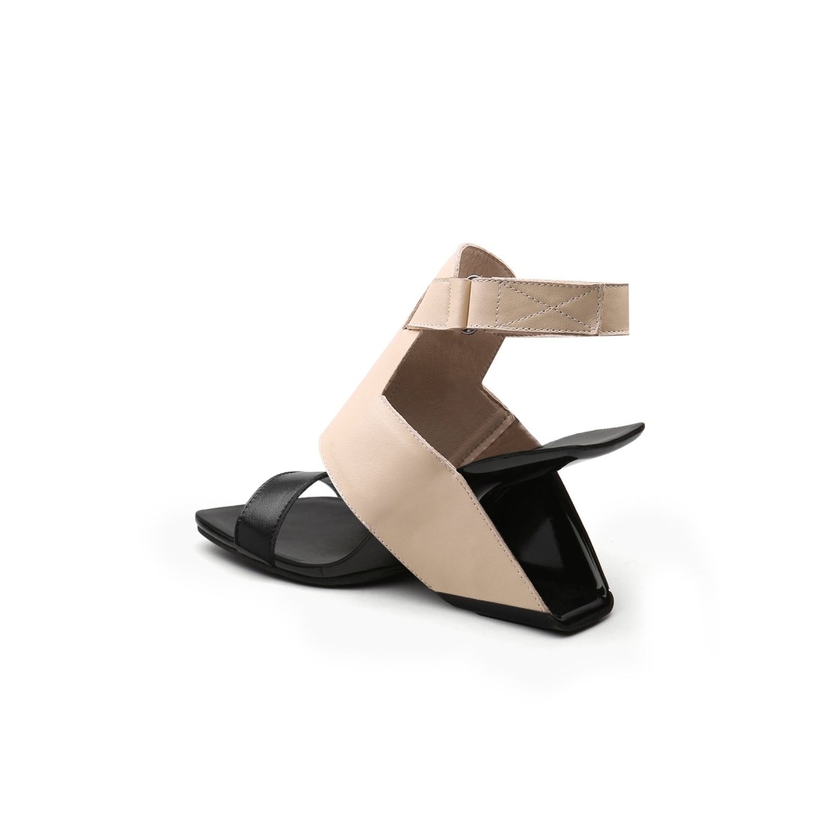 roman ankle strap leather sandals all apricot 3