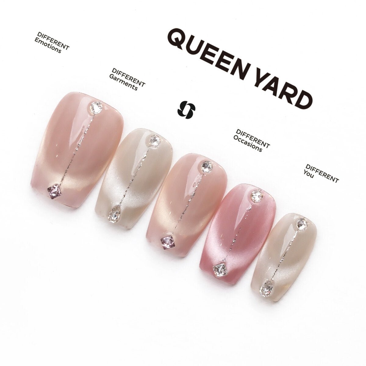 Rosé Glow Shimmer Press-On Nails