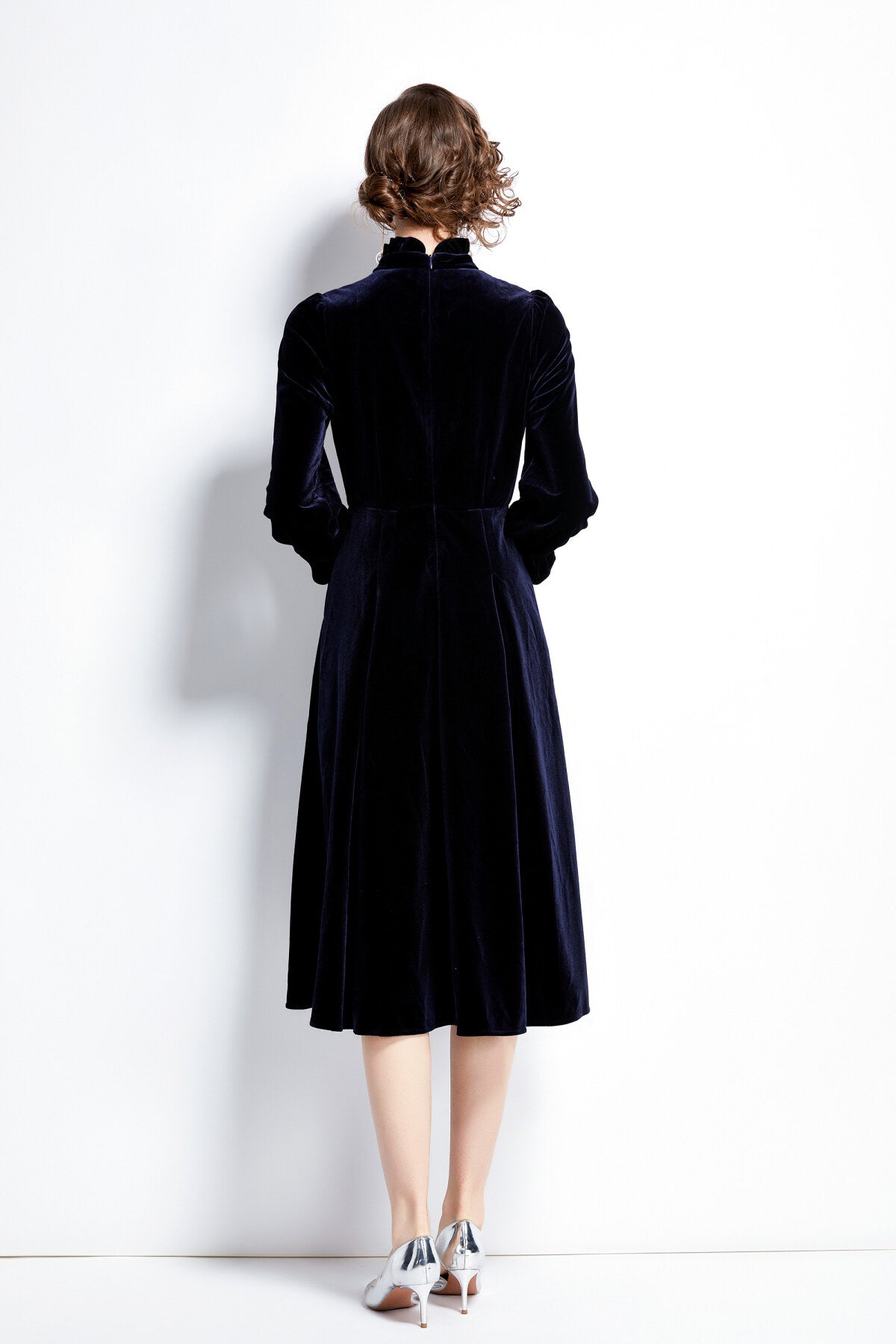 royal palace velvet dress all navy 4