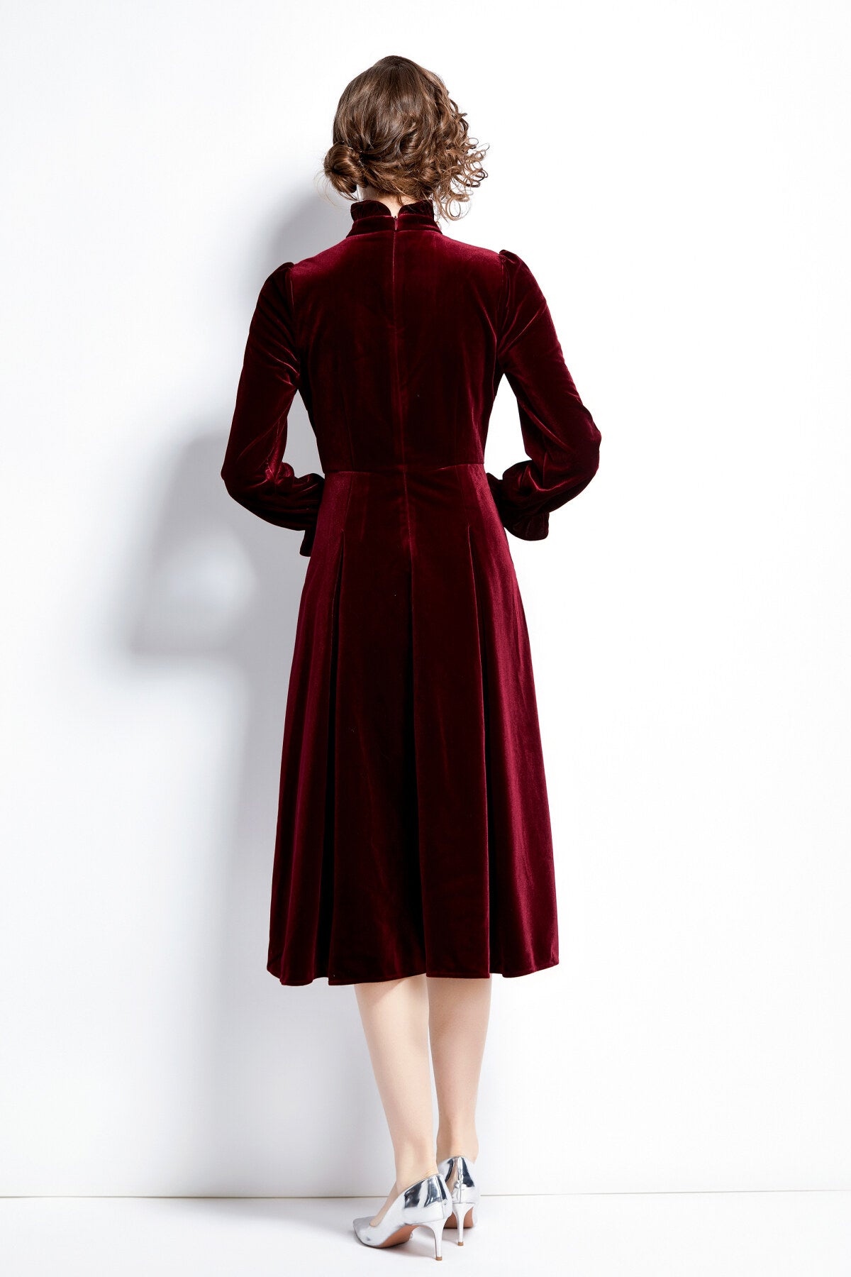 royal palace velvet dress all wine 4