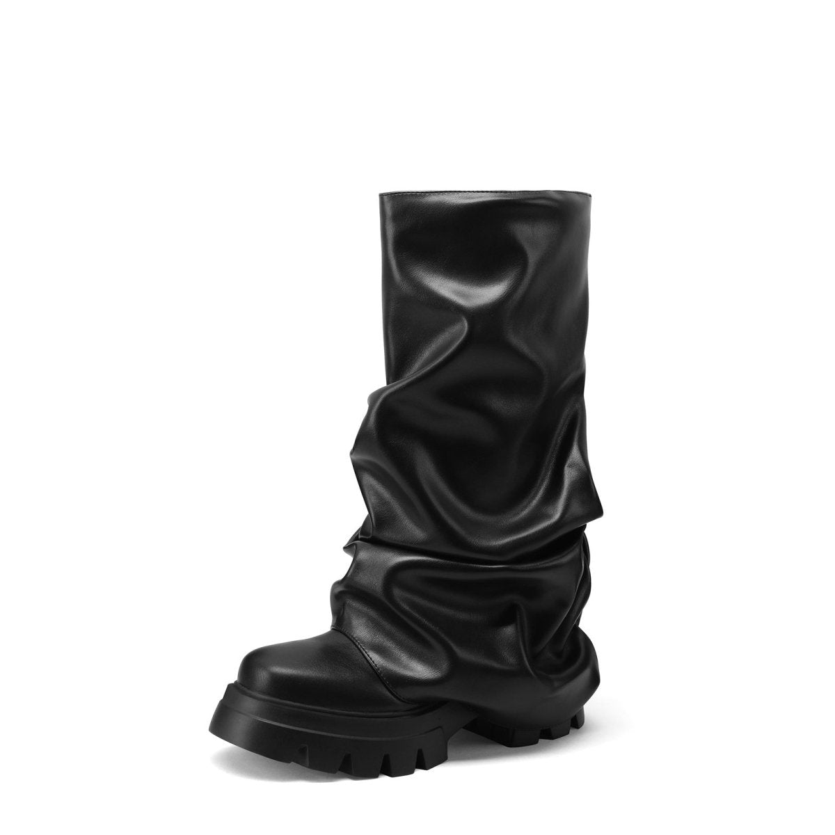 ruched - leather - round - toe - boots_all_black_3.jpg
