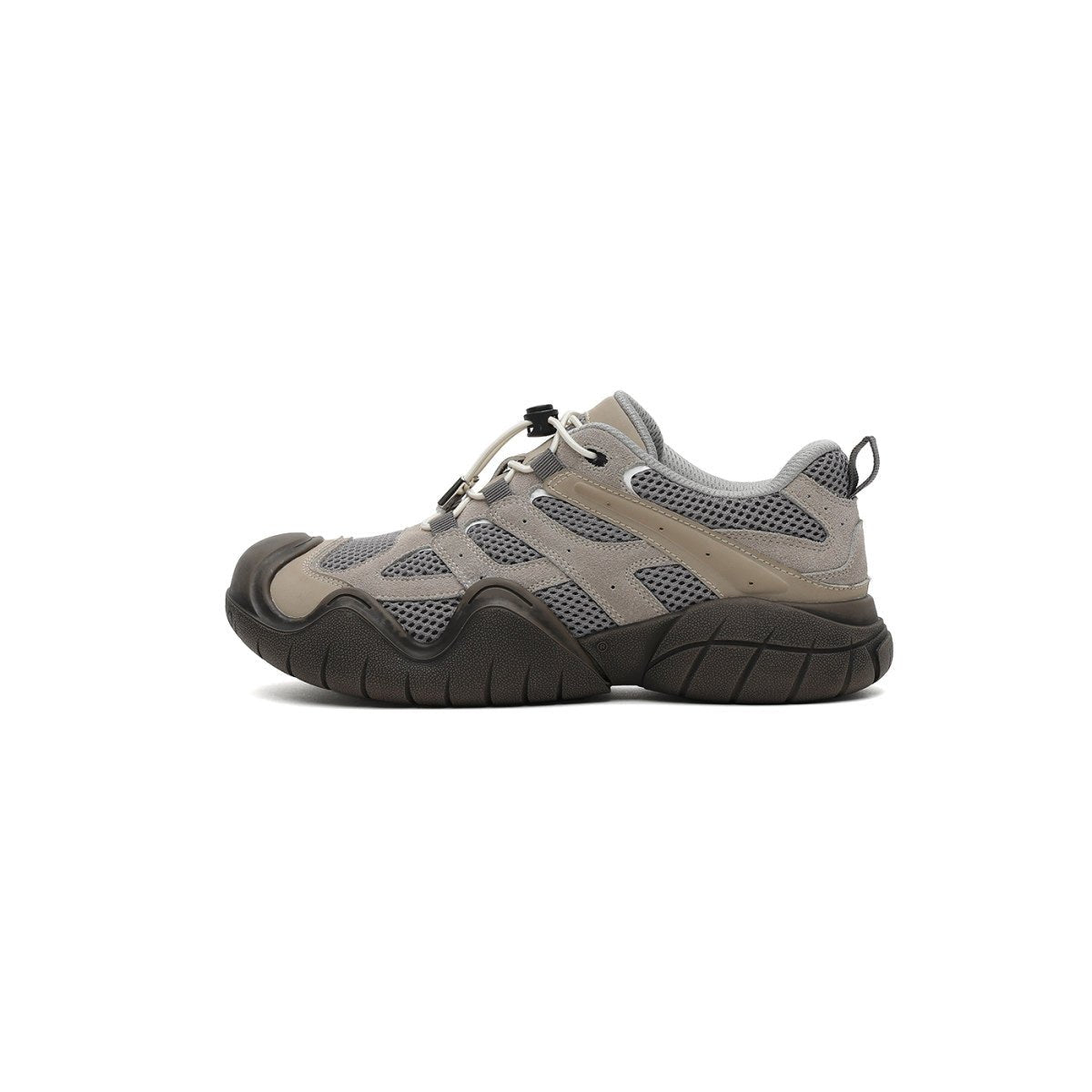 rugged hiking sneakers all grey 1