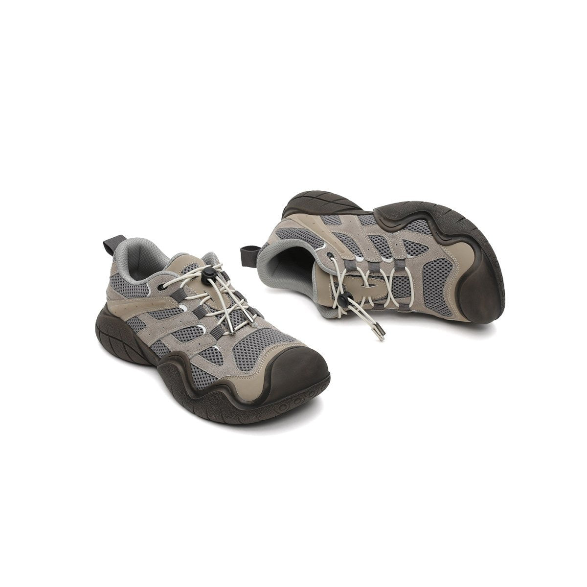 rugged hiking sneakers all grey 5