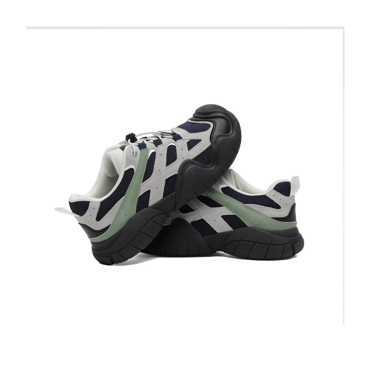 rugged hiking sneakers all navy 4