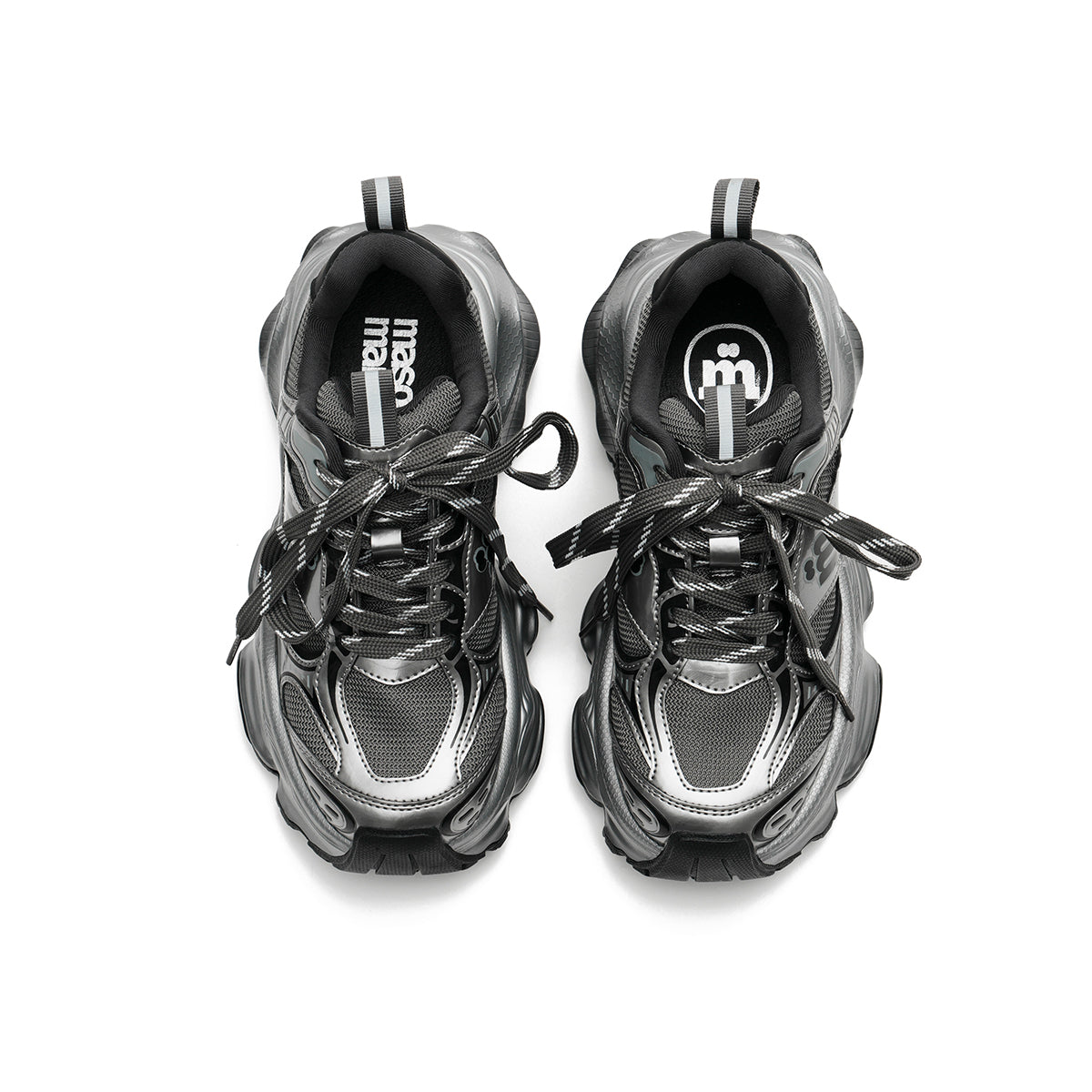 rugged platform sneakers all charcoal 5