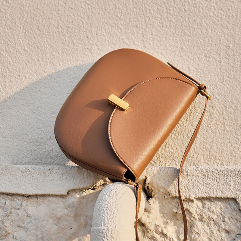 saddle leather crossbody bag brown 5