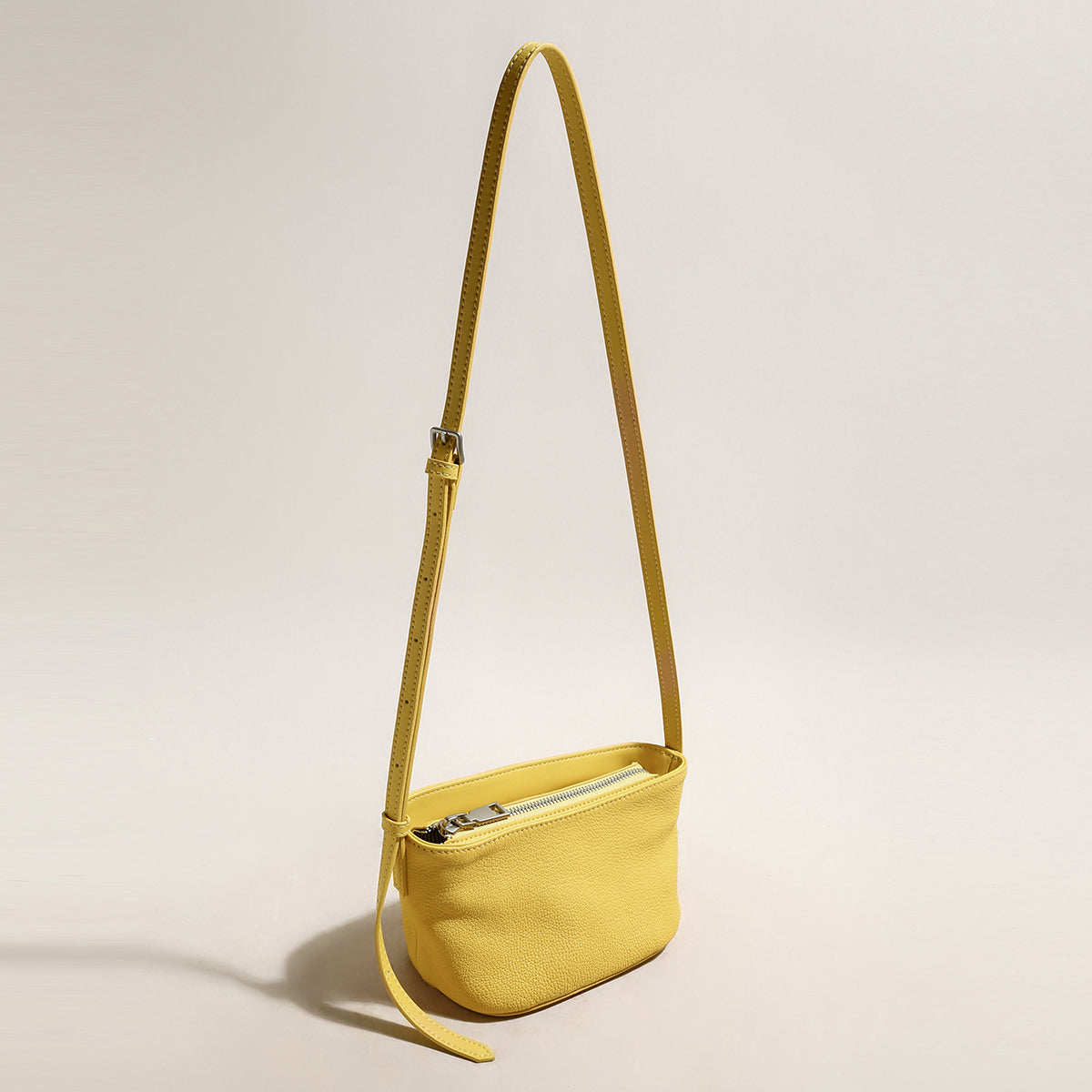 samantha zip top crossbody shoulder bag yellow 2