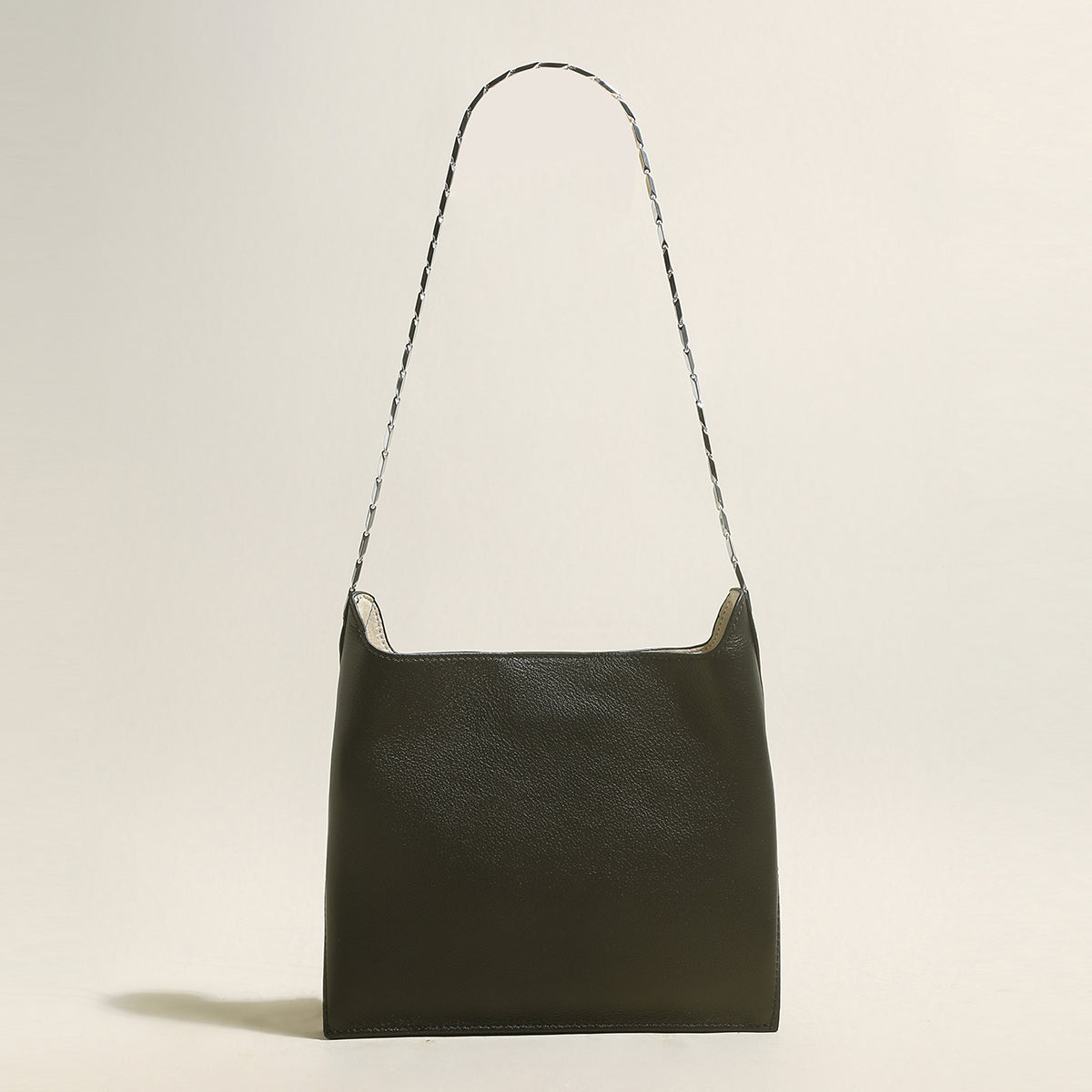 sandra leather shoulder bucket bag black 1