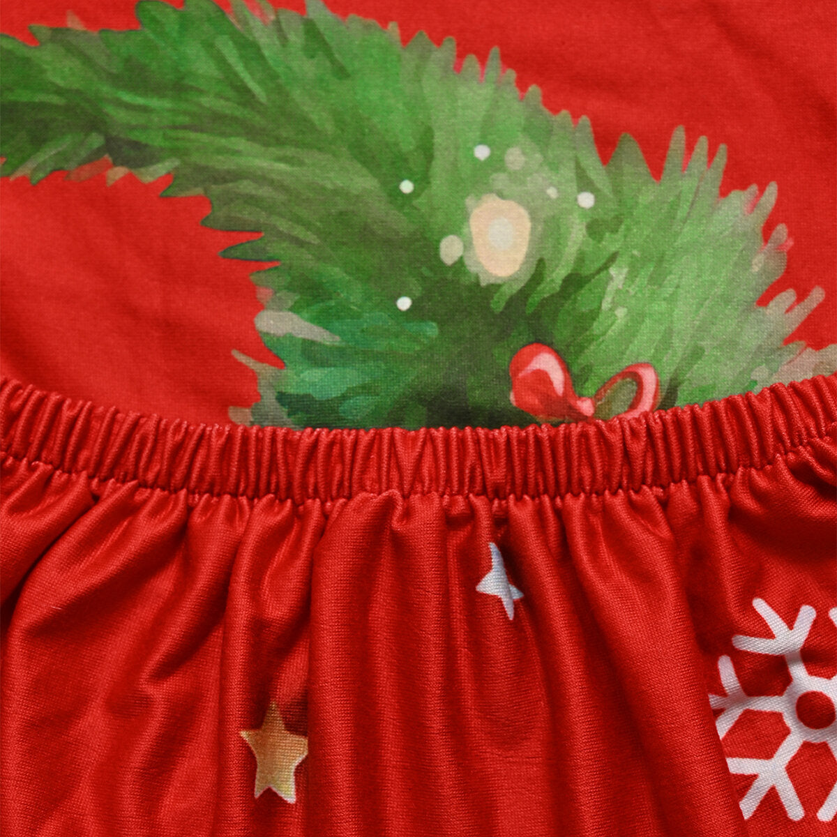 Santa & Christmas Tree Chair Cover – Stretch Dining Chair Slipcover