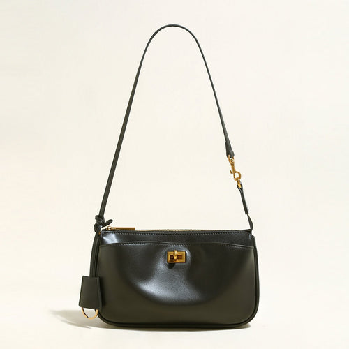 Santa Monica Leather Shoulder Bag - 0cm