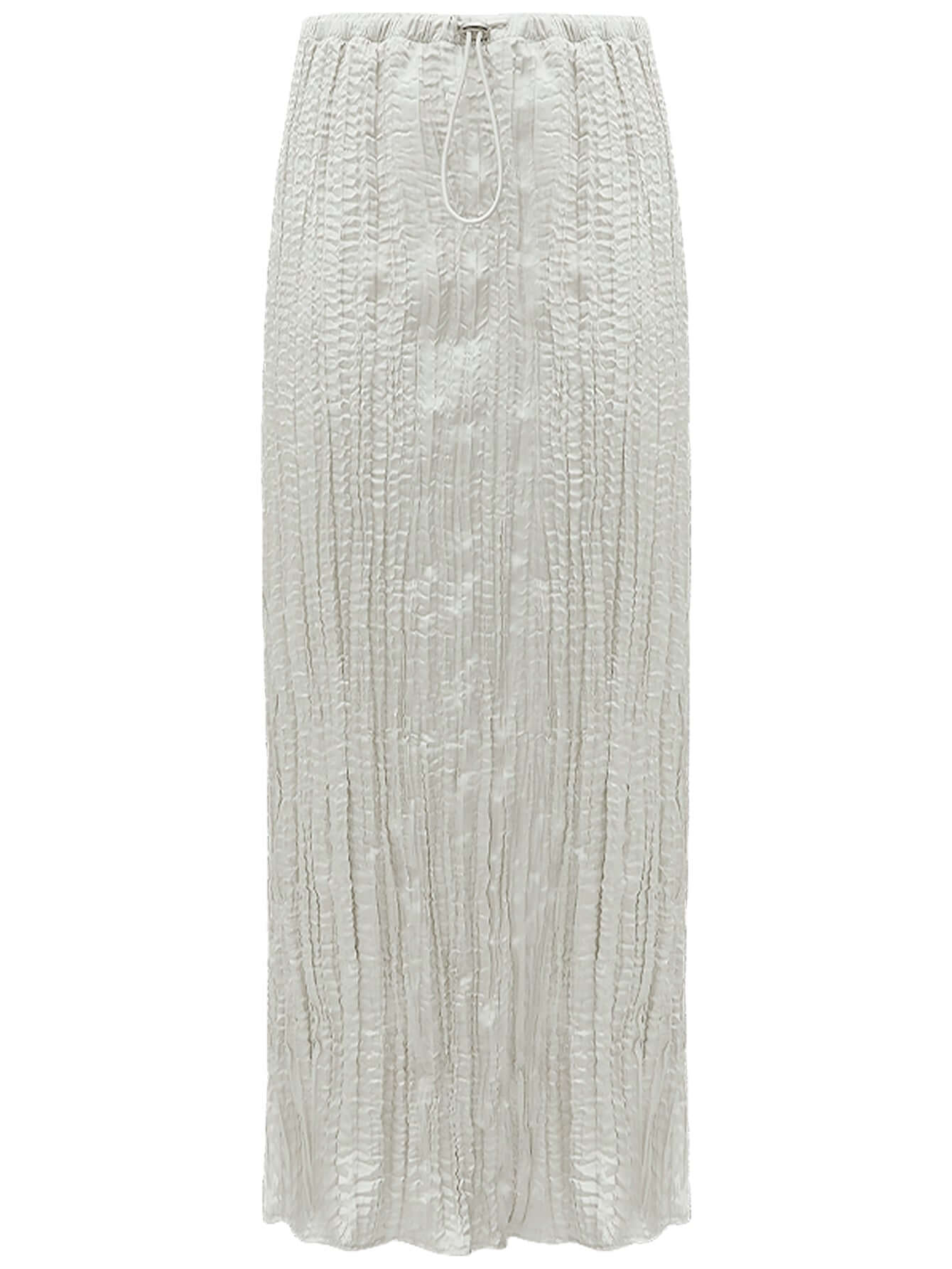 satin champagne pleated flowing a line skirt all champagne 4