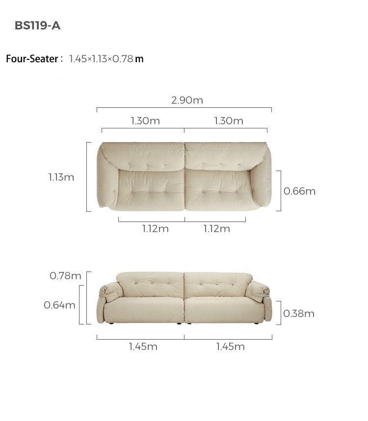 scratch resistant cloud like sofa four seater all 1