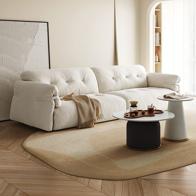 scratch resistant cloud like sofa four seater cream 2