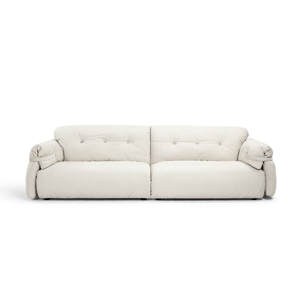 scratch resistant cloud like sofa four seater cream 4