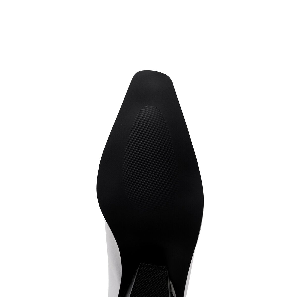 Sculpted Wedge Heel Pointed Toe Leather Mules
