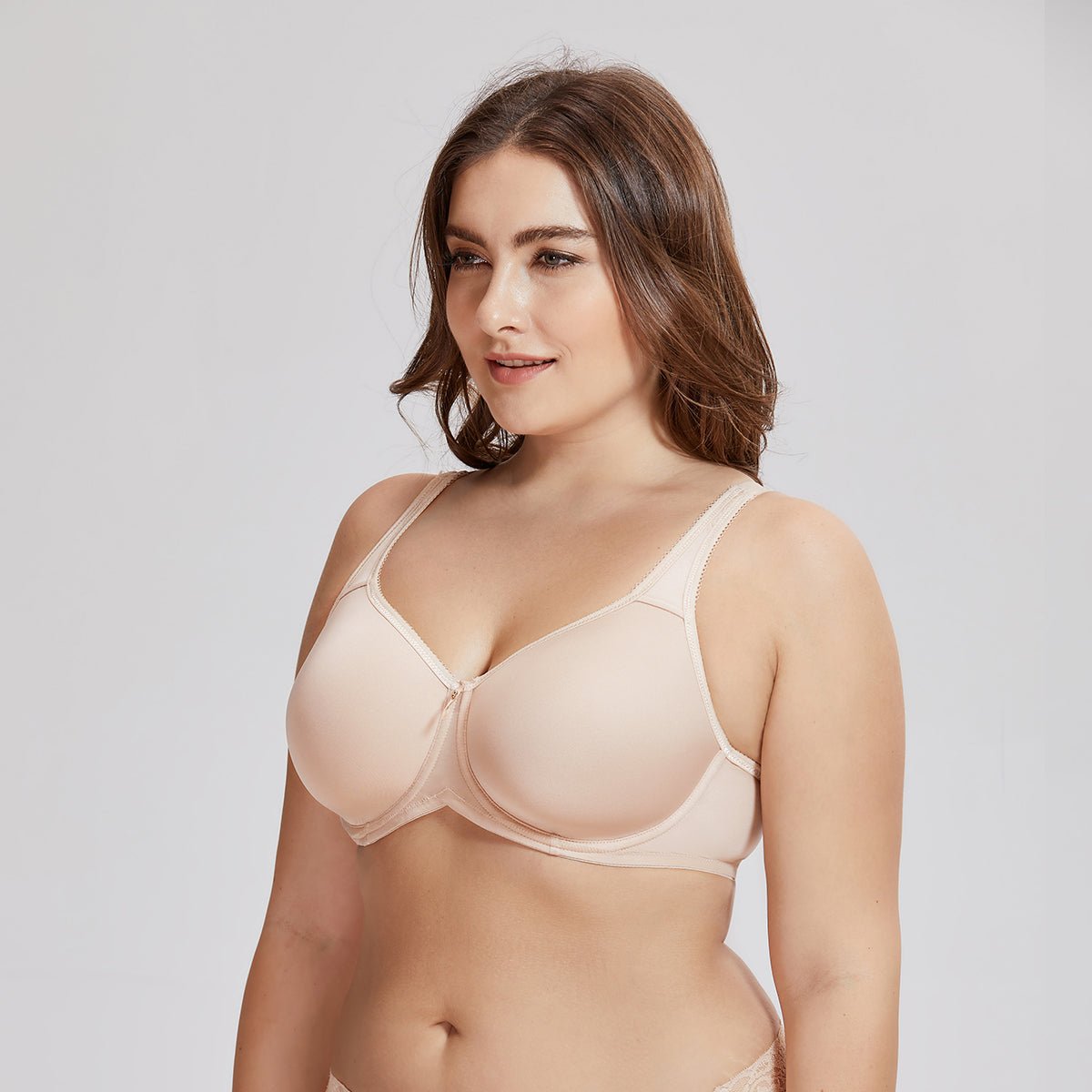 Seamless Full Coverage Padded Underwire T-Shirt Bra